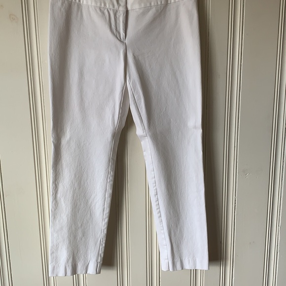 Alfani White Pants Size 12 Cotton/Rayon/Spandex - Picture 2 of 6
